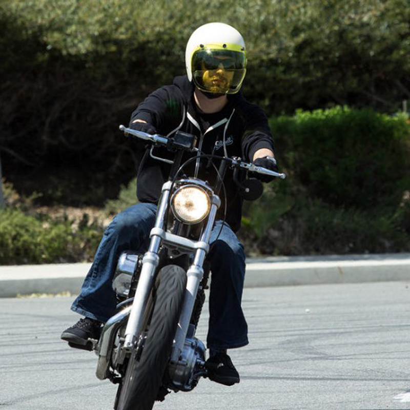 DOT机车复古摩托车头盔男女成人四季哈雷通用电动车安全帽子