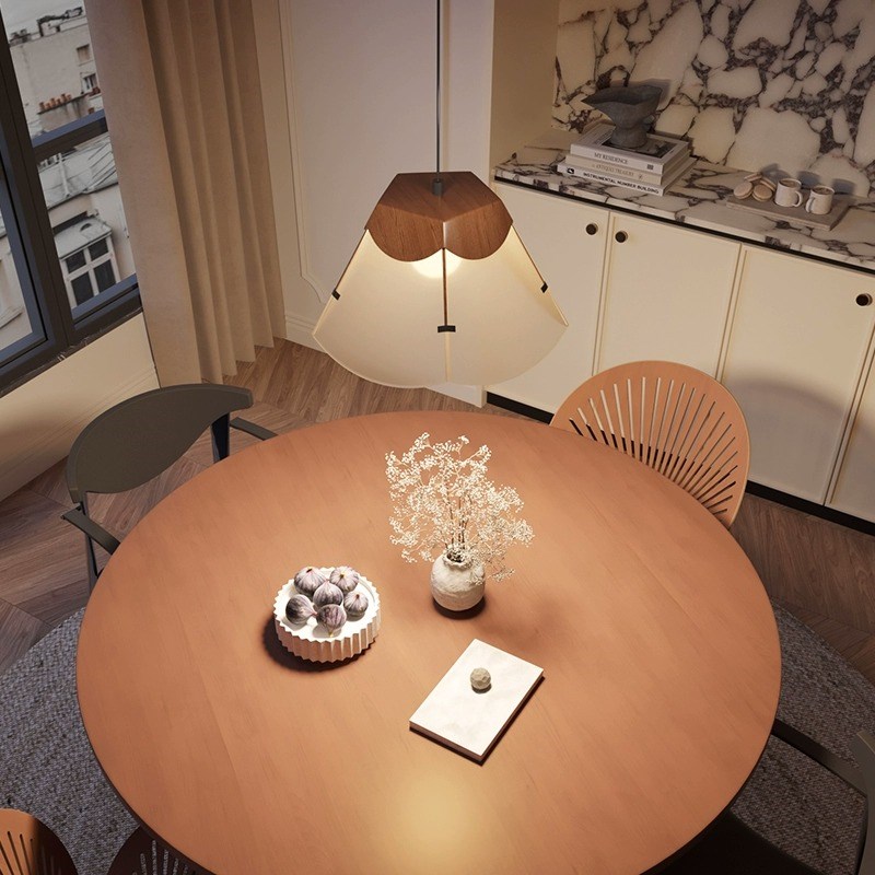 中古风餐厅吊灯2025新款复古法式高级感升降餐桌吧台岛台民宿灯具