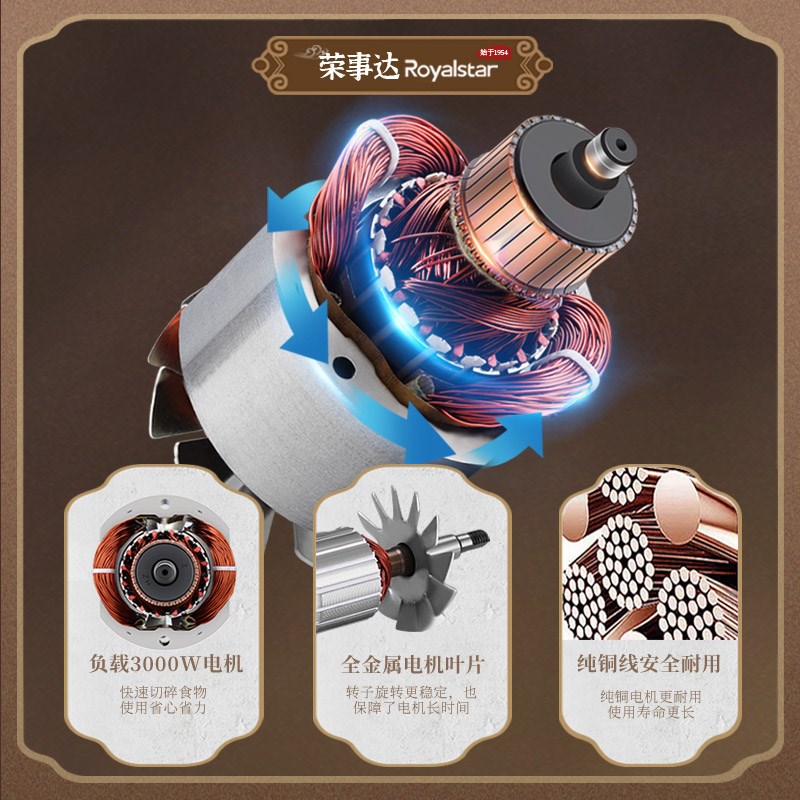 荣事达中药材打粉碎机超细研磨家用小型干磨机破碎打碎磨粉机商用