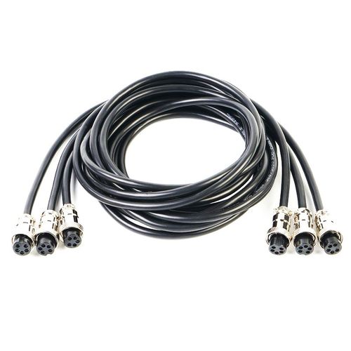 GX16航空插头连接线5芯6芯7芯8芯带线gx16跳线手拉手麦克风延长线