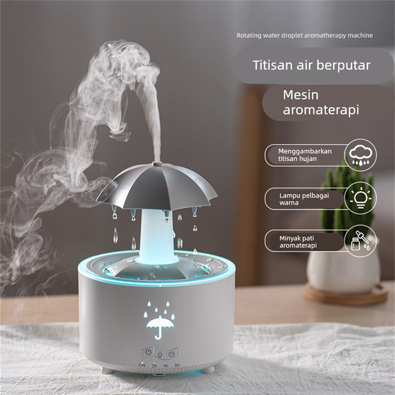 雨滴加湿器香薰机家用卧室静音桌面女生送闺蜜生日礼物实用高级感