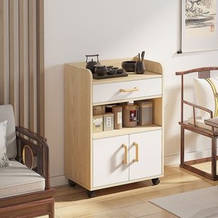 茶水边柜可移动茶台小茶桌办公室茶叶收纳柜置物架客厅沙发旁边几