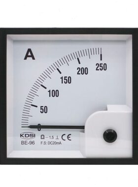 指针式直流电流表BE-96 DC20mA 250A 毫安表 输入电流0-20mA