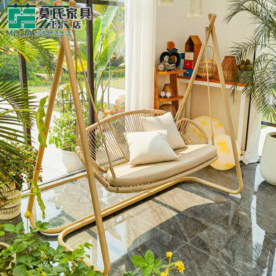 莫家户外秋千吊椅网红室内室外双人吊篮摇椅庭院荡秋千花园秋千椅