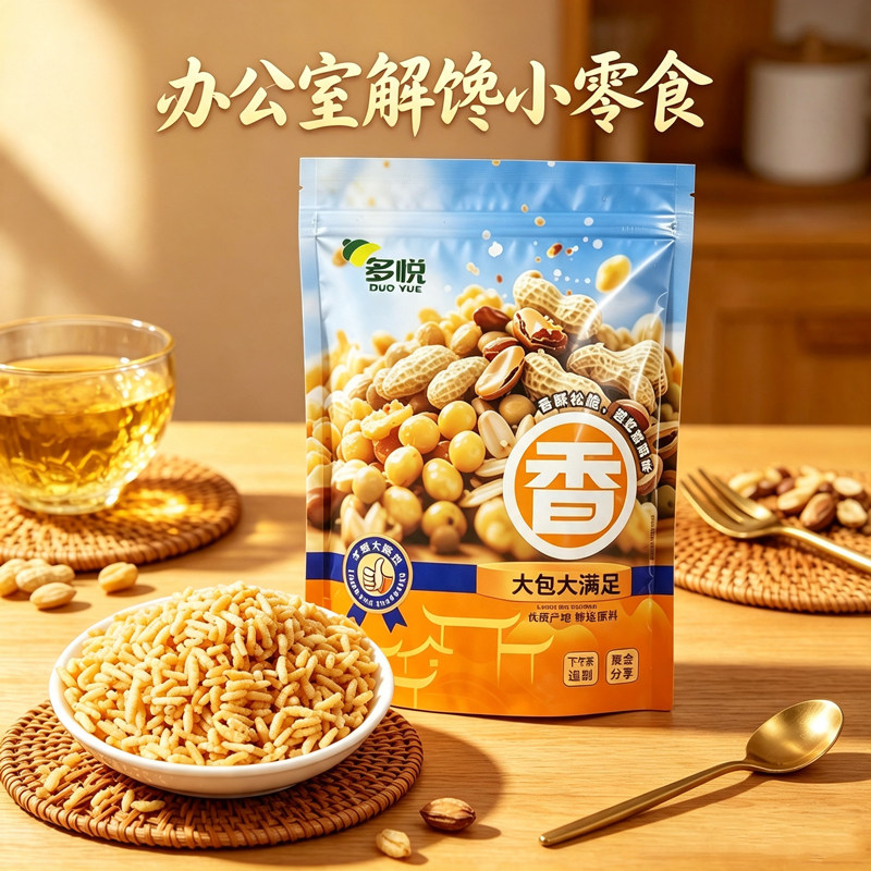 正宗炒米原味特产糯米早餐手工小吃安徽农家零食炒货鸡汤500g植物