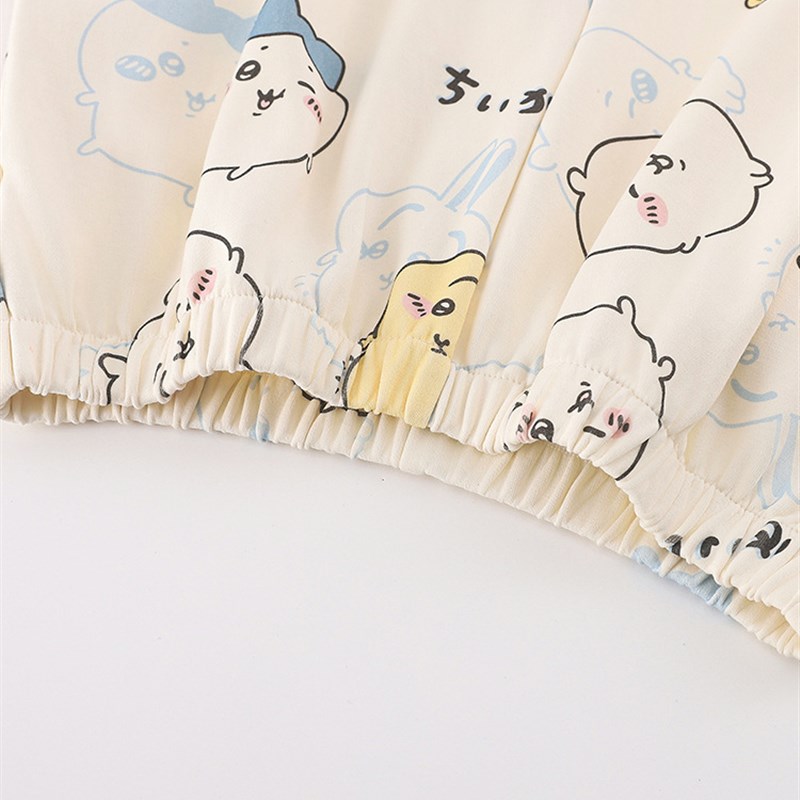 chiikawa睡衣女p款夏季纯棉短袖可爱乌萨奇吉伊小八套装家居服春