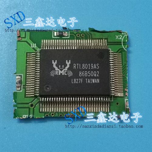 RTL8019AS  RTL8019A进口拆机带板 控制器(全新)RTL8019AS