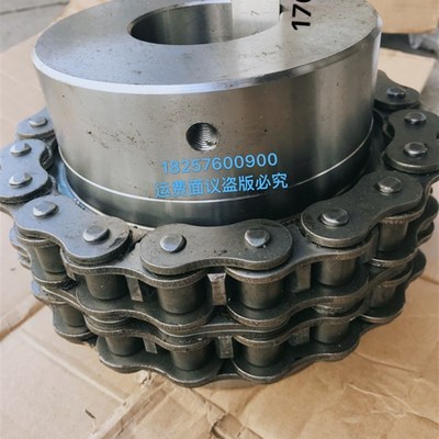 KC10020和GL10双排滚子链联轴器配铝罩壳节距3175大扭矩定制现货