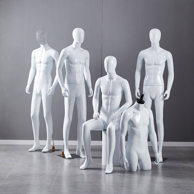 模特男道具人体全身假人塑料人台男装店服装橱窗拍摄衣服展示架子