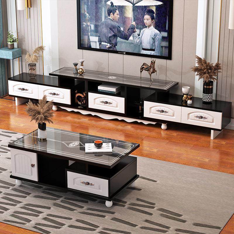 电视柜茶几组合套装桌小户型现代简约客厅家用地柜新款电视机墙柜