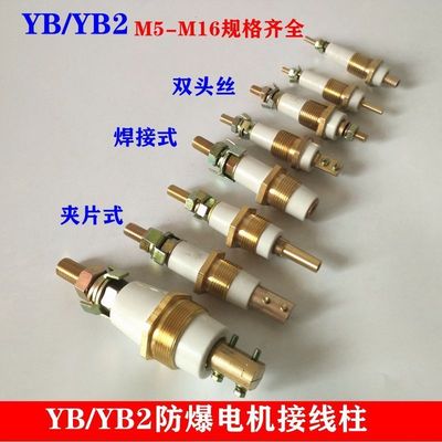 防爆电机接线柱接线端子YB/YB2接线盒接线柱防爆柱独柱电机配件