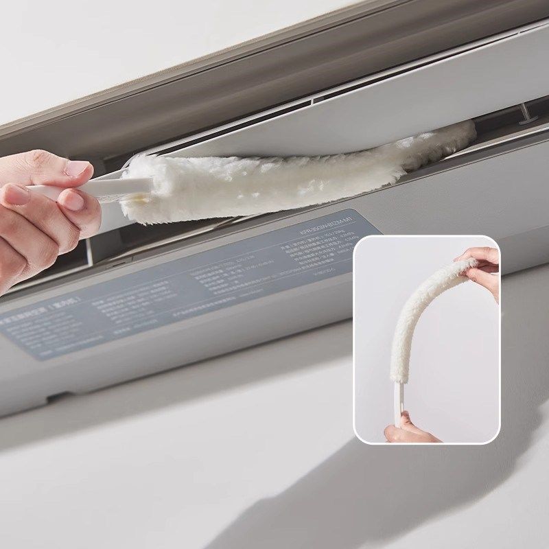 空调缝隙刷出风口过滤网专用双头清洁刷工具汽车内饰仪表除尘刷子