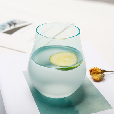 水晶玻璃杯家用高颜值杯子水杯女夏季果汁杯is风咖啡杯啤酒杯子