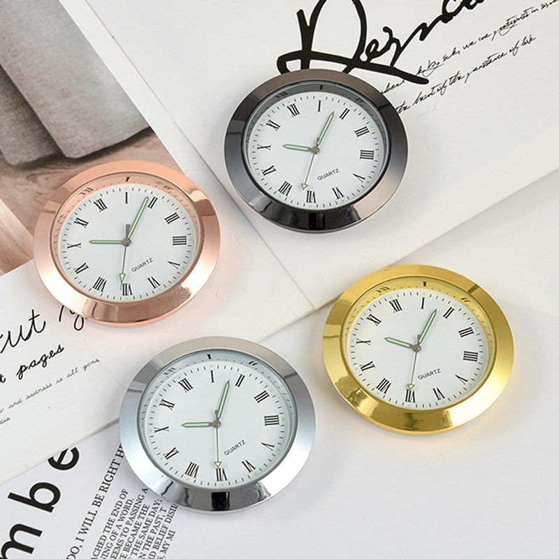 钟胆表盘汽车用品车载时钟表工艺表头表车内用石英冰箱用表电子表