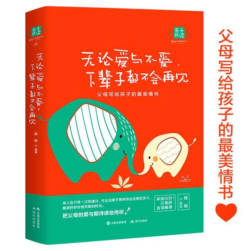 【正版书籍】 无论爱与不爱，下辈子，都不会再见 杨杨 覃卓颖 现代出版社