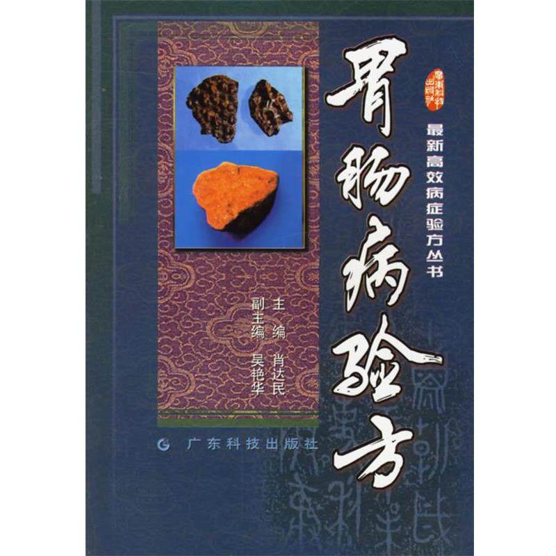 【正版书籍】 高效病症验方丛书--胃肠病验方 肖达民 主编 广东科技出版社