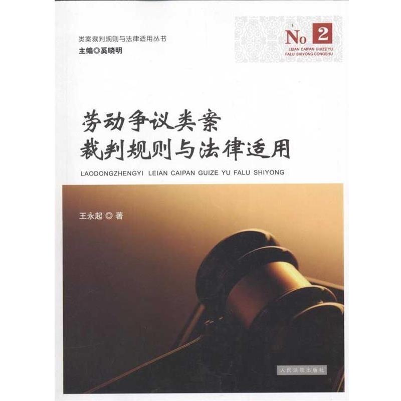 【正版书籍】 劳动争议类案裁判规则与法律适用 王永起,奚晓明 著 人民法院出版社