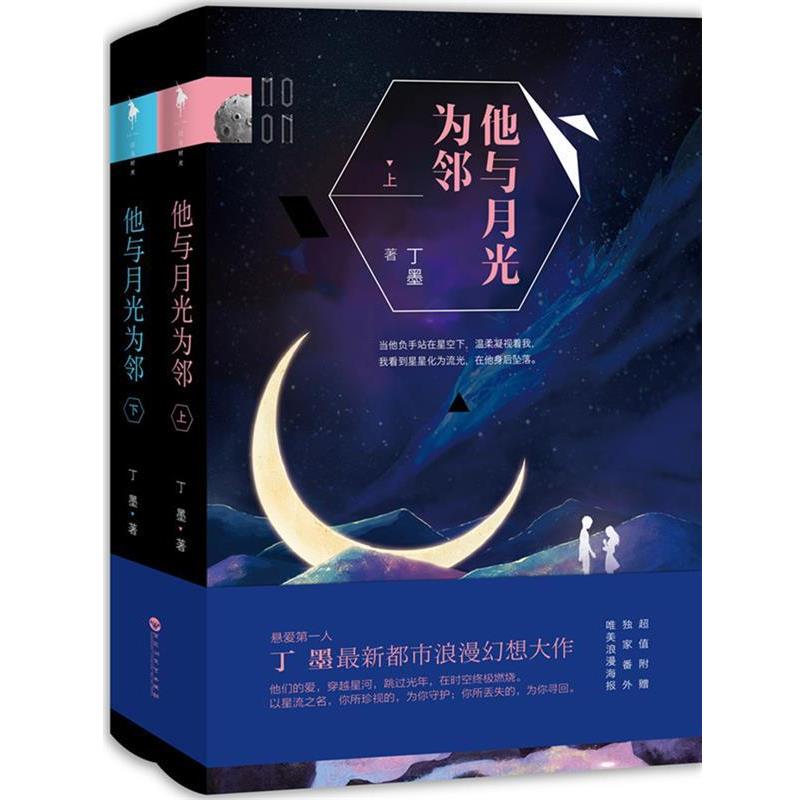 【正版书籍】 他与月光为邻 丁墨　著 百花洲文艺出版社