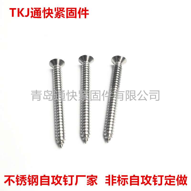 不锈钢自攻钉厂家  GB/T845十字槽盘头自攻螺钉 十字圆头自攻螺丝