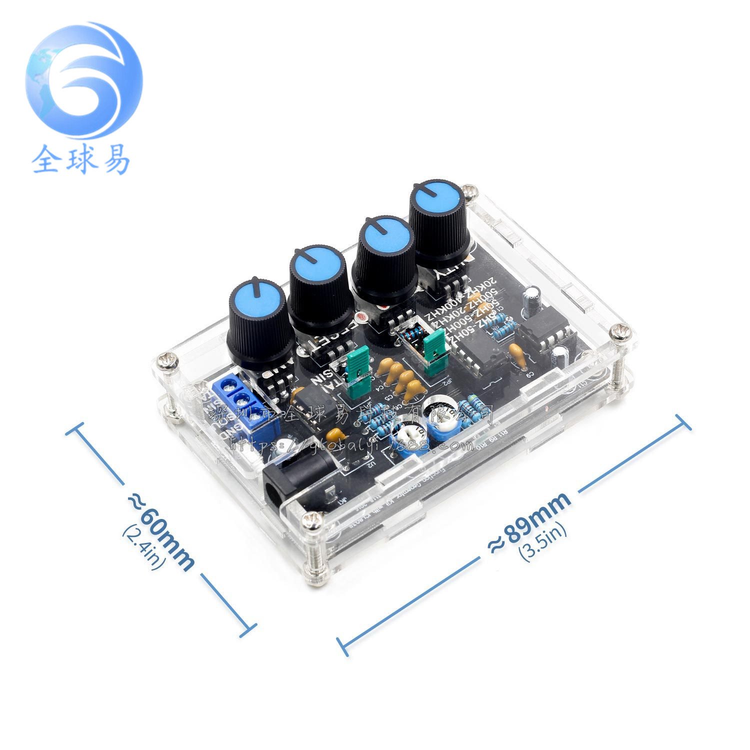 ICL8038多功能低频信号发生器DIY套件 散件带外壳xr2206升级版