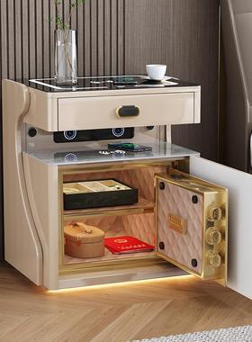 新款智能床头柜保险箱一体高级感多功能隐藏式卧室床头保险柜