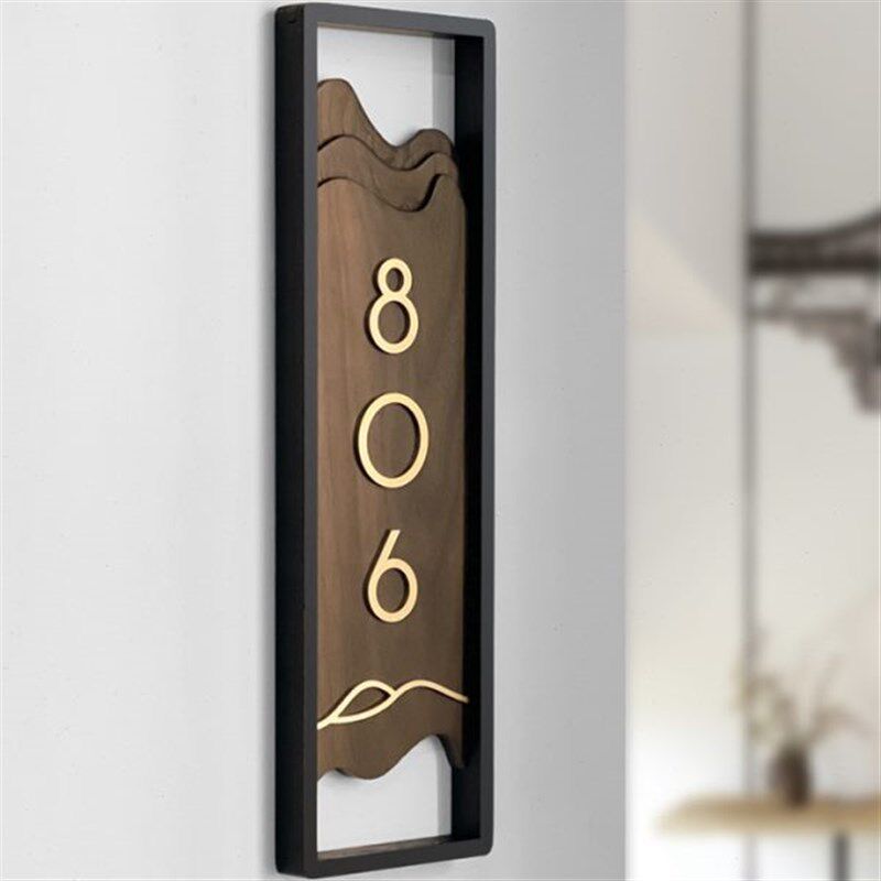 实木房号牌创意木质家用门牌中式覆古饭店包厢名字挂牌个性号