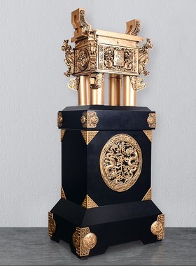 鼎摆件公司开业乔迁贺礼送学校办公室酒店大型金属鼎落地装饰品