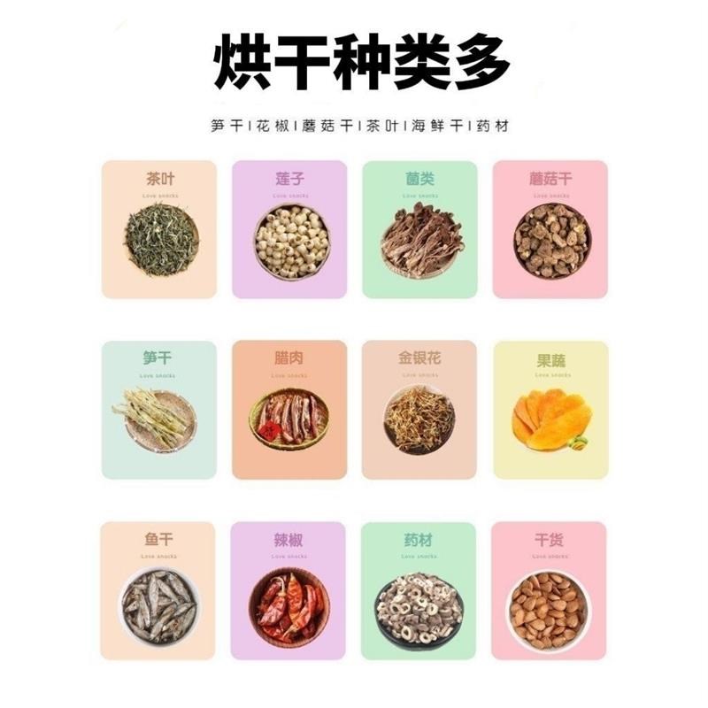 多功能大型柴火烘干机蘑菇辣椒笋干莲子茶叶菌子海鲜农产品烤箱