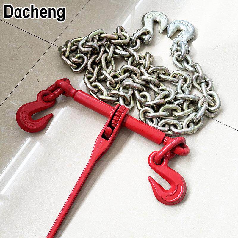 美式棘轮式紧索具链条拉紧器 手动封车器货车链条固定拉紧收紧器