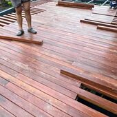 菠萝格防腐木地板户外栈道栏杆阳台花园葡萄架庭院木料葡萄架板材