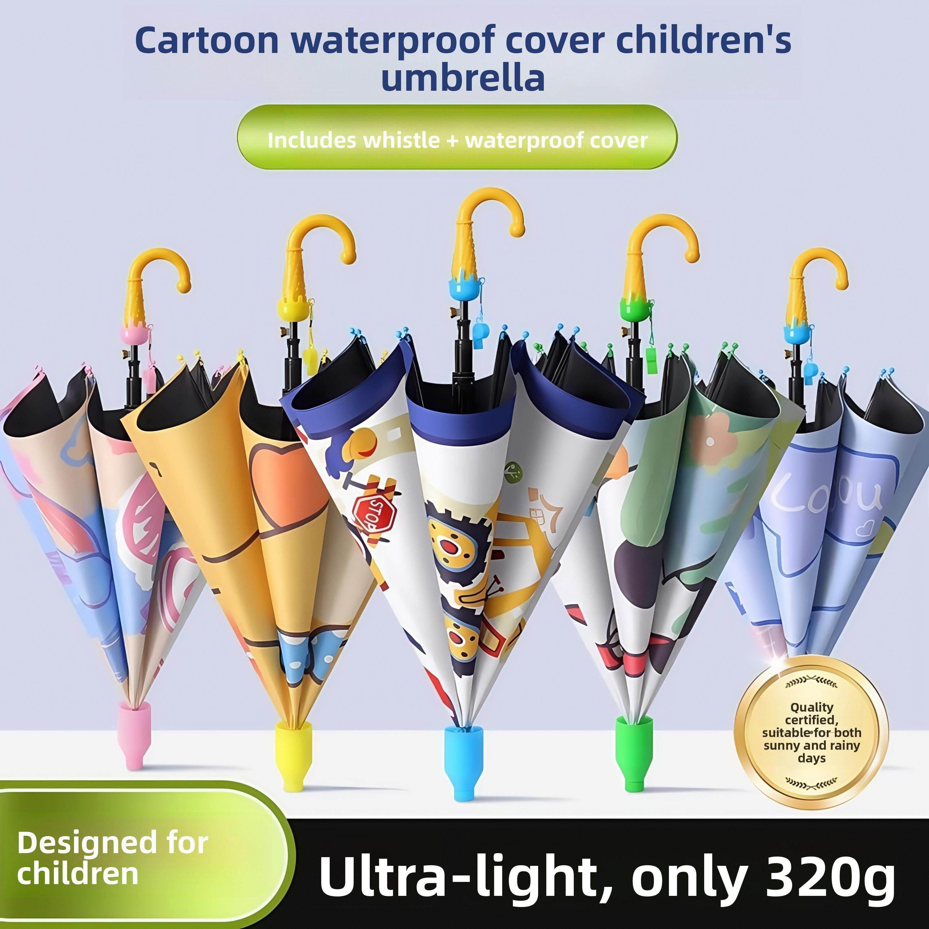 儿童雨伞男孩学生幼儿园晴雨两用伞宝宝上学专用女男童黑胶长柄伞,婴童用品,儿童雨伞/防晒伞,淘宝优惠券,粉丝福利购,淘宝优惠卷