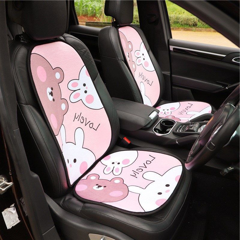 毛绒舒适汽车坐垫冬季 卡通可爱三只动物车载座套 创意车用座椅垫,汽车用品/电子/清洗/改装,通用座套/座垫,淘宝优惠券,粉丝福利购,淘宝优惠卷