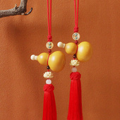 精品小葫芦挂件大门对门客厅卧室玄关新房入住红色流苏莲花招财挂