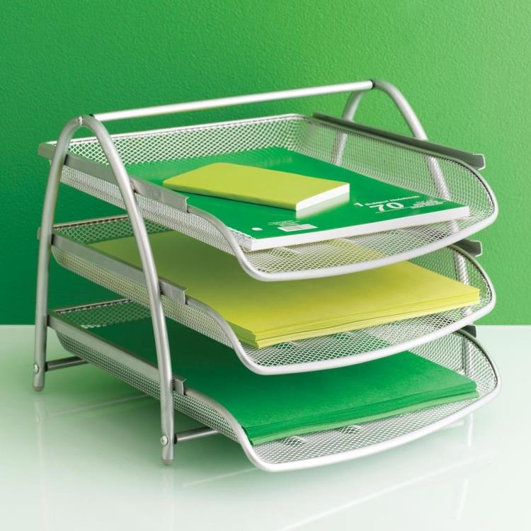 抽拉式文件架档案架桌面文档分层收纳篮票据分类篮架办公杂志卷宗
