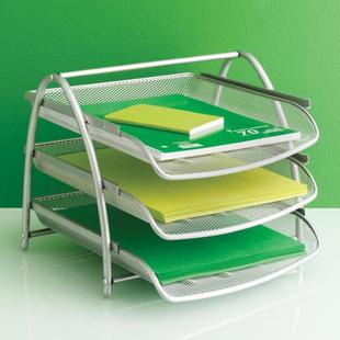 抽拉式文件架档案架桌面文档分层收纳篮票据分类篮架办公杂志卷宗