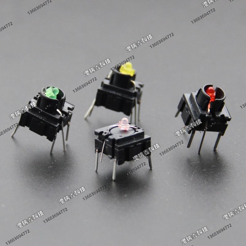 丹麦MEC防水带灯按钮开关10*10复位耐高温微动按键3FTH9 3ATH9