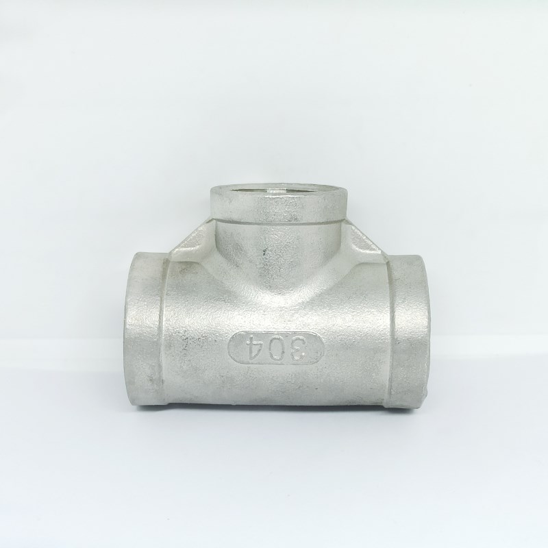 304不锈钢变径异径内丝扣三通内螺纹弯头内牙中小三T3通4分6分1寸