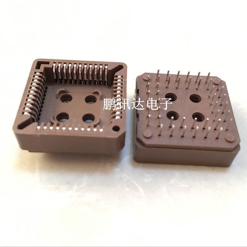 PLCC44 IC座底座  芯片座 插座 44脚44P 直插式插槽