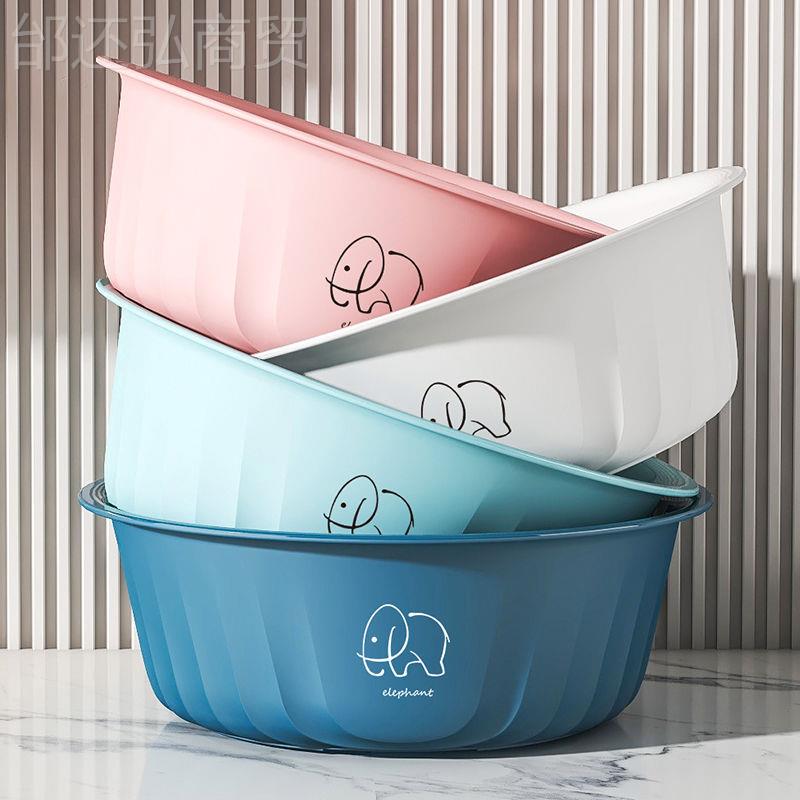加脚厚条纹洗脸盆家洗用加深学生洗宿舍洗衣盆盆儿童OSZ屁股塑料