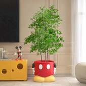 米奇客厅落地大型盆沙发边几电视柜旁边装 饰品仿真绿植