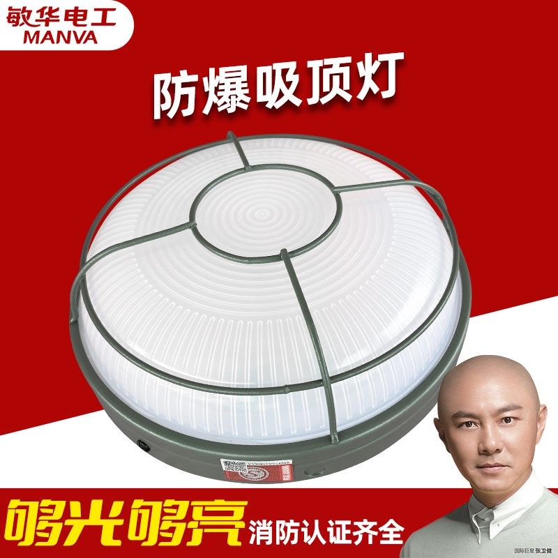 敏华防爆灯管廊灯化工防水应急灯防灯井道壁灯集控型防爆灯
