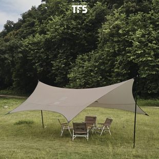 ampm X 自由之魂TFS联名蝶形天幕防水轻量化便携户外露营装备云影