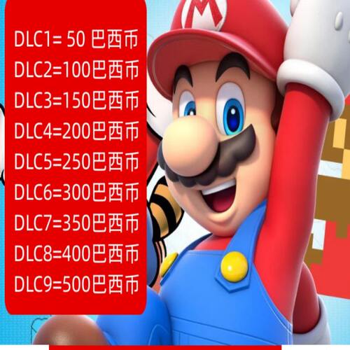 自动发货 NS任天堂eshop巴西服Switch充点卡值50至500面值巴西点
