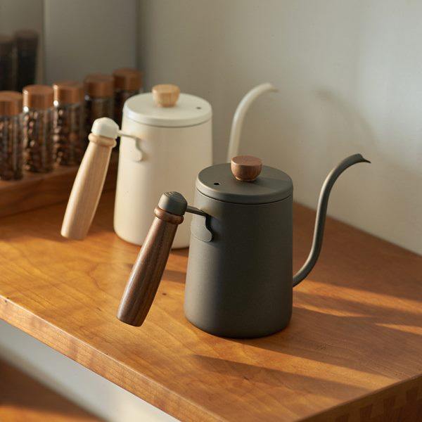 热卖款商用家用盖木柄不锈钢手冲壶细口长嘴挂耳手冲咖啡壶,餐饮具,咖啡壶,淘宝优惠券,粉丝福利购,淘宝优惠卷