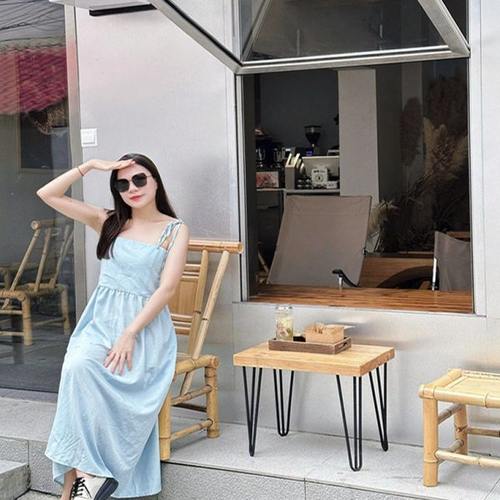 乡村咖啡馆竹桌椅商用老式竹子凳子单人中式休闲藤编茶几桌竹椅子