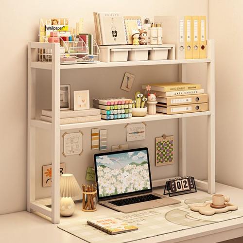 桌面多层简约书架多功能学生书桌上收纳置物架铁艺洞洞板可放桌面