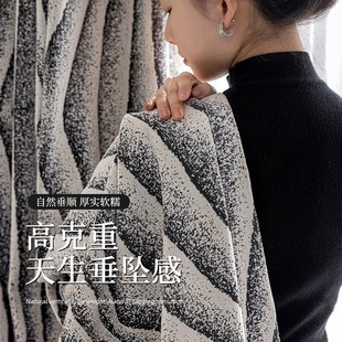 高级感2025新款 卧室窗帘全遮光雪尼尔轻奢客厅阳台现代简约挂钩式