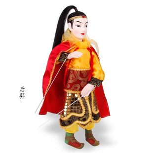 后羿少年岳飞杖头木偶武生中国非物质文化遗产中国风礼品表演