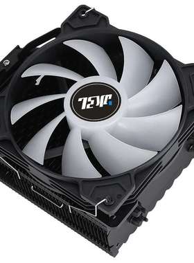 冰雪500黑色四铜管单塔cpu散热器台式电脑主机12cm风扇静音散热器