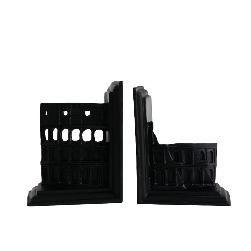 罗马建筑风格书档摆件样板房间软装欧式家居饰品书房桌面创意书立